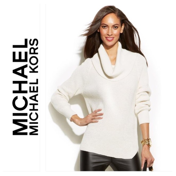 MICHAEL Michael Kors Sweaters - 🆕Michael Kors Chunky Knit Cowl-Neck Cream Sweater